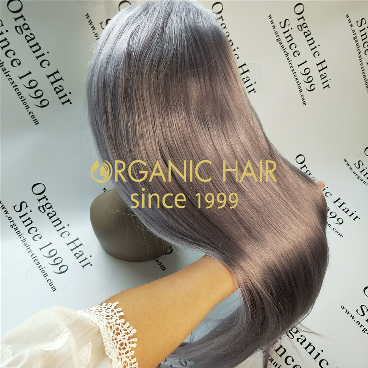 The best grey full lace wigs ,lace frontal wigs online world shipping hair wholesale factory in China A42